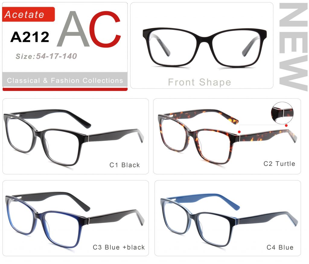 Acetate Eyeglasses Frames A212-1
