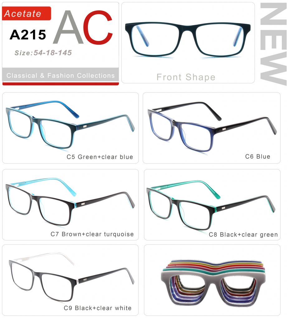 Acetate Eyeglasses Frames A215-2