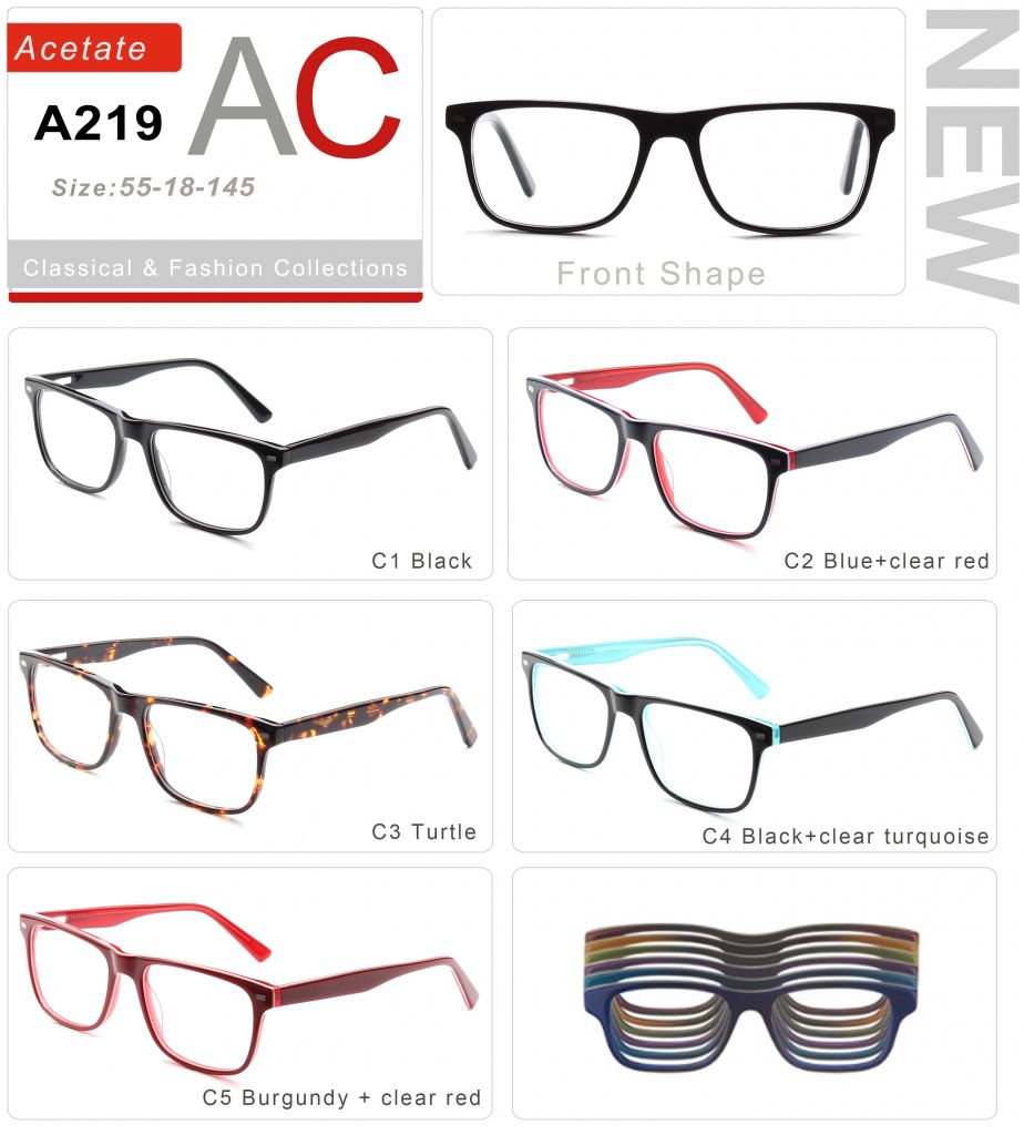 Acetate Eyeglasses Frames A219-1