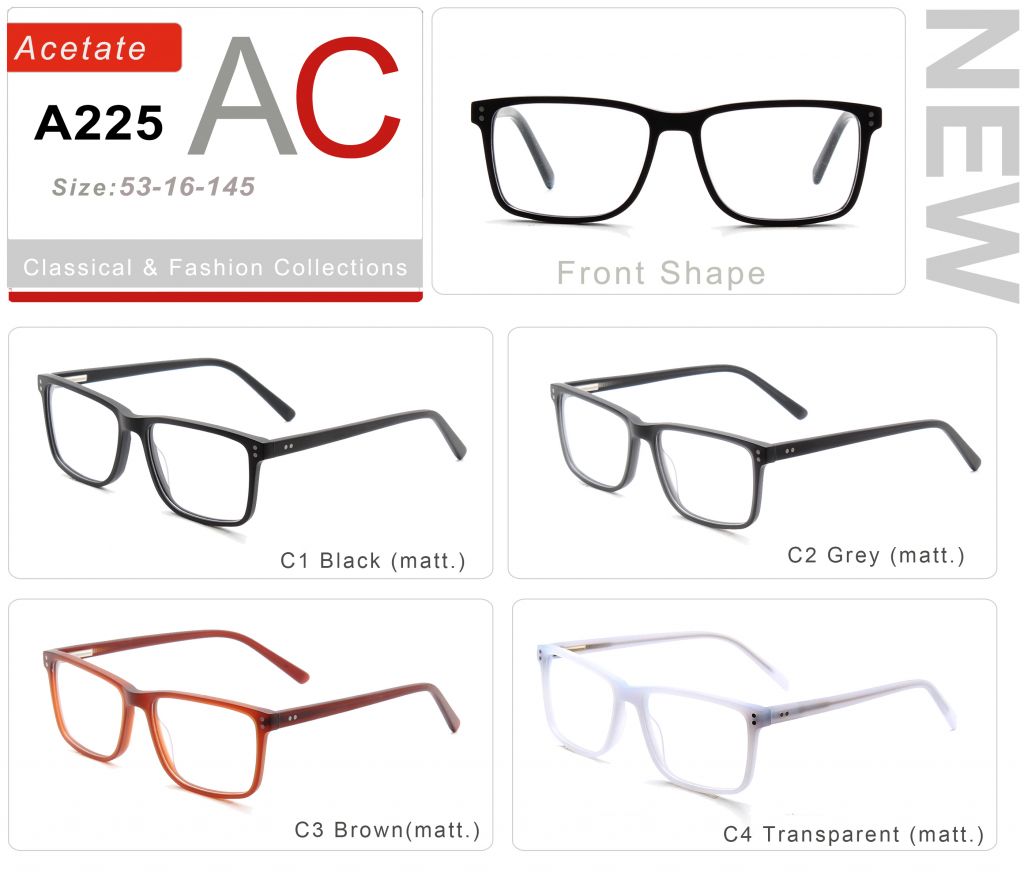 Acetate Eyeglasses Frames A225-1