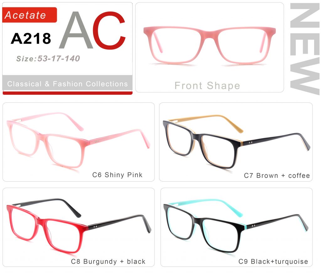 Acetate Eyeglasses Frames A218-2