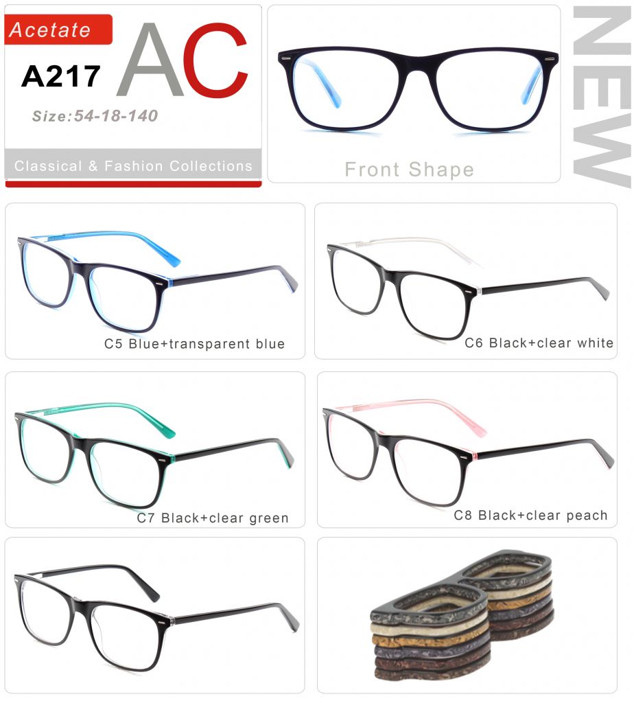 Acetate Eyeglasses Frames A217-2