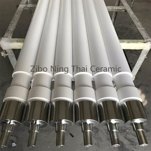 Fused Silica Ceramic Rollers For Glass Tempering Machine With Toughened Glass Production