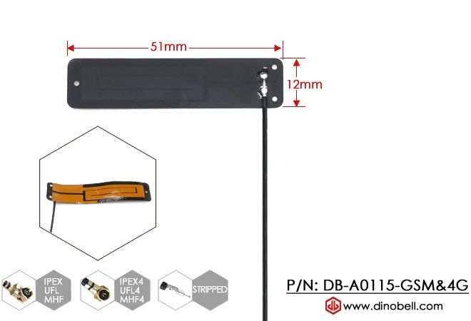 Dinobell Wholesale 5dBi GSM 2G 3G 4G LTE Flex PCB Antenna