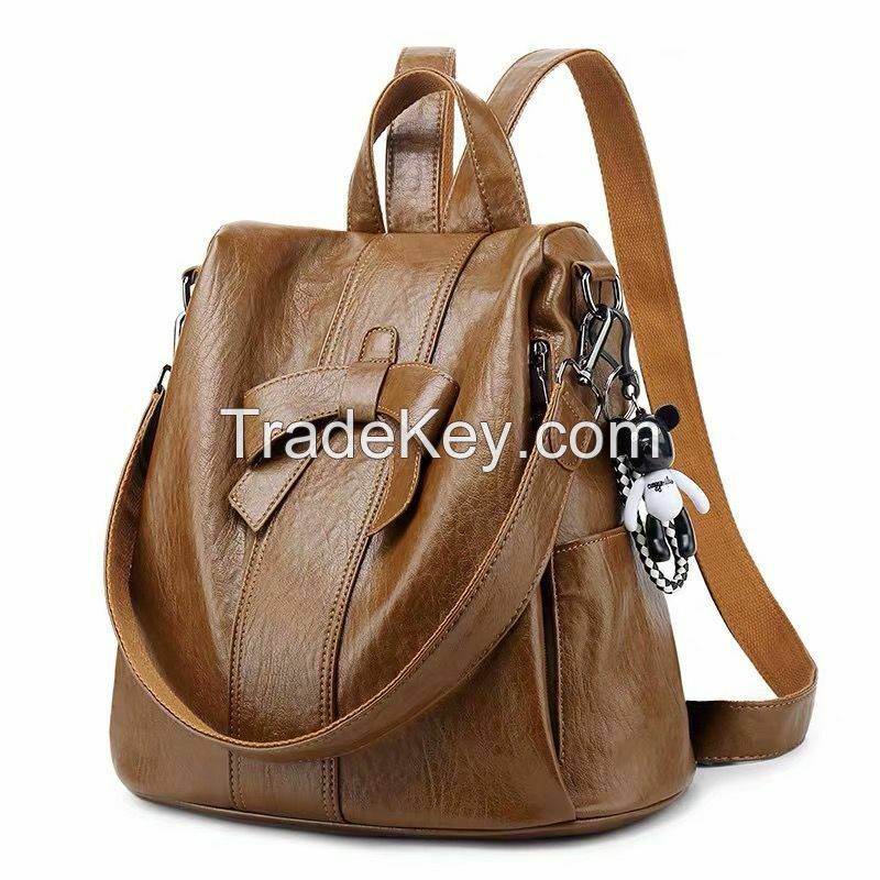 ladies real Leather Large messenger Handbag Tote Bag Shoulder Satchel bucket bag