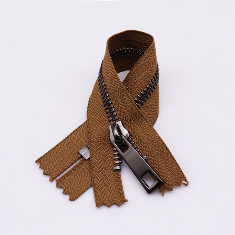 Wholesale Double Ended Zipper With 2 Slider Two Way Copper Open End Metal Zip Zipper For Luggage