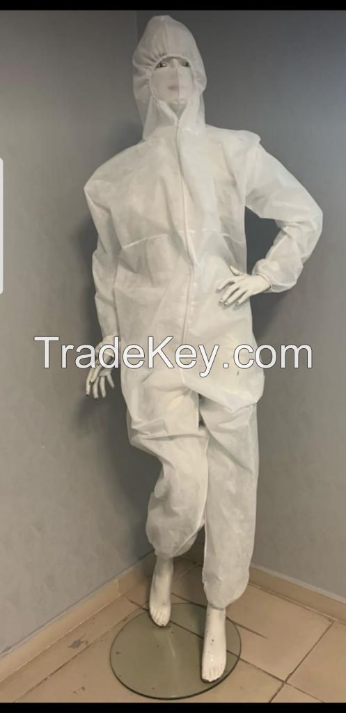 Laminated or Non-Laminated Disposable Hooded Medical Overalls