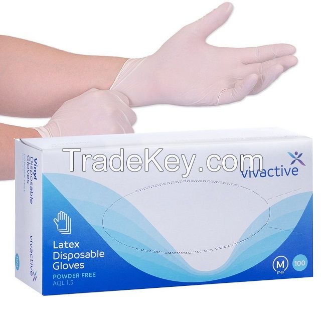 Disposable latex gloves