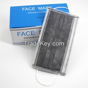 Wholesaler 4ply Disposable Active Carbon Fiber Dust Face Mask