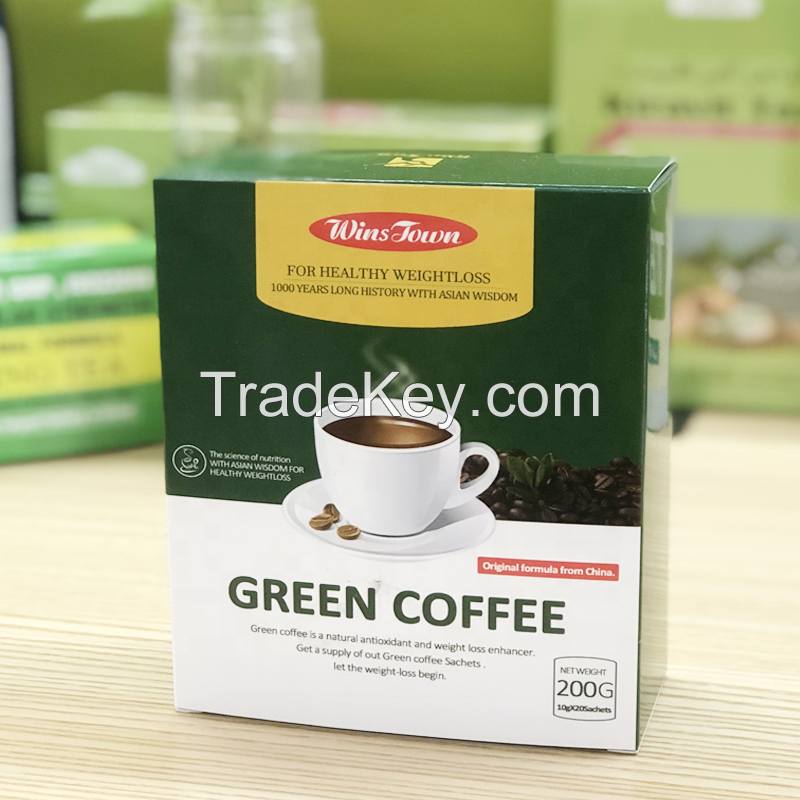 Available Green coffee instant private label diet instant coffee drink