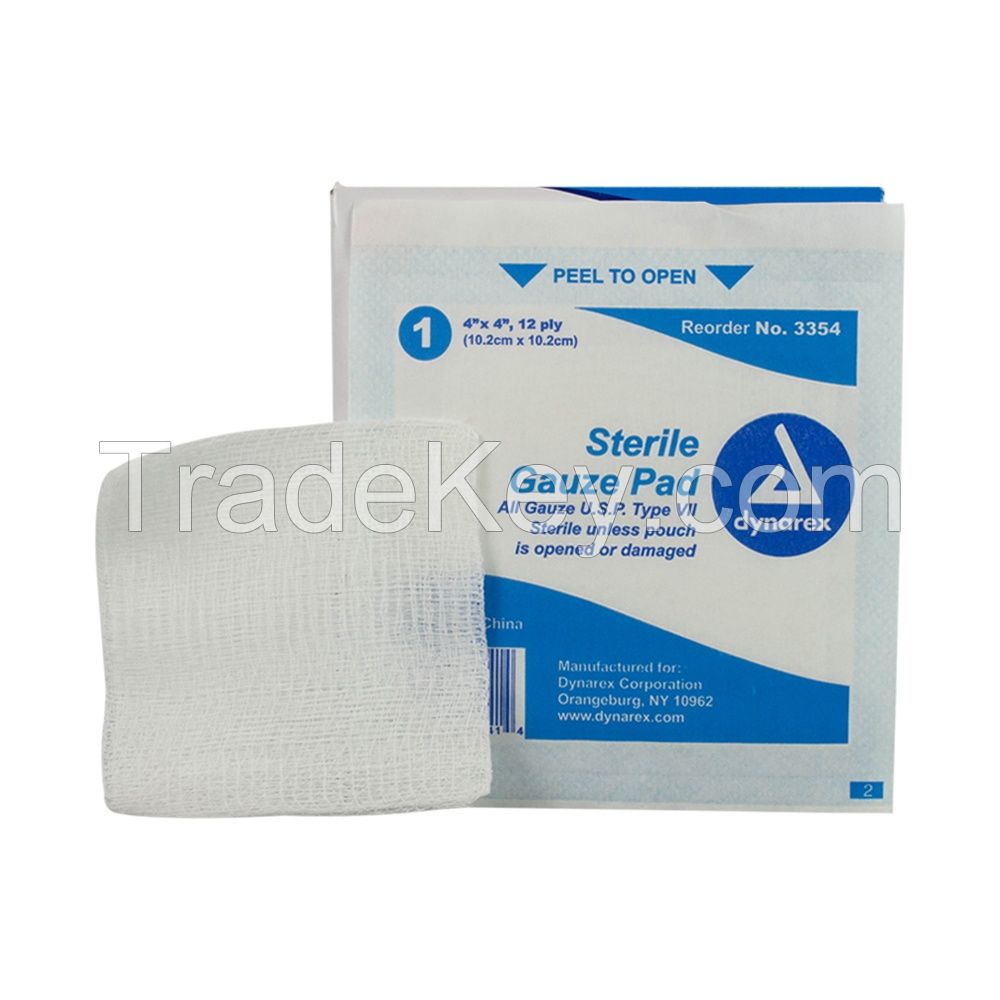 wholesale disposable high quality surgical 100% cotton Gauze Swab