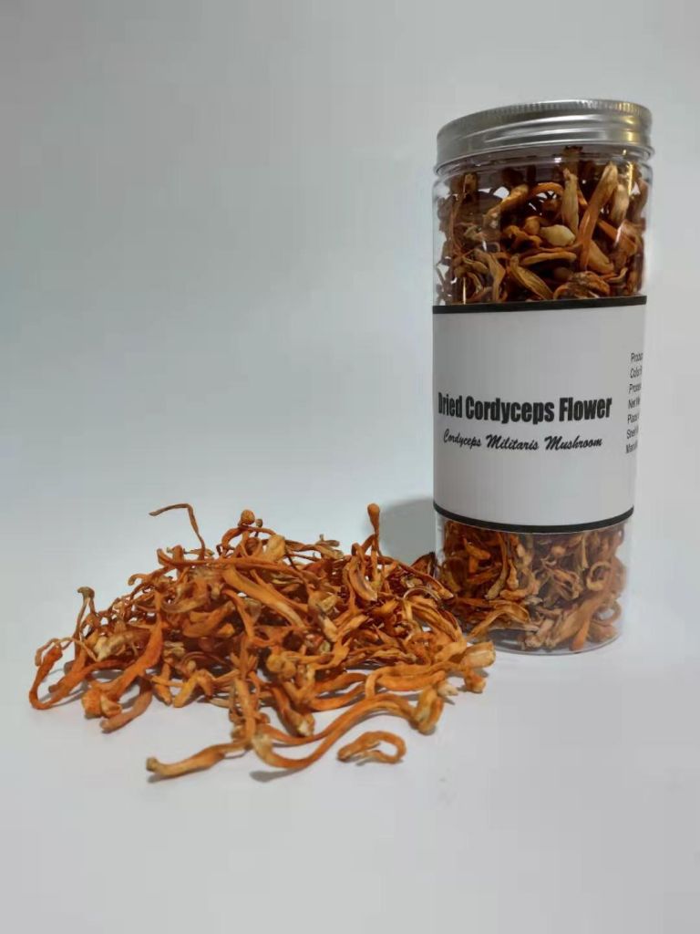 Dried Cordyceps Flower, Cordyceps Militaris Mushroom, 250g