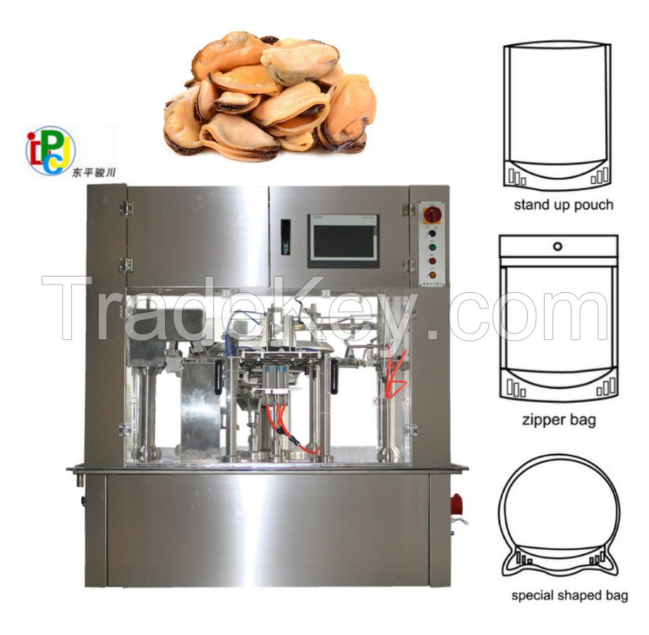 Seafood Shefish Plstic Pouch Packaging Machine