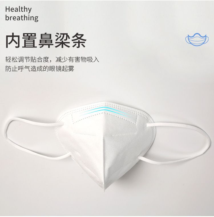 Kn95 mask 20 pieces package in stock, non-woven cloth, antifoam, dust-proof mask for export