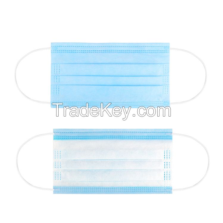 Wholesale Disposable Face Mask Earloop 3ply Face Mask In Stock