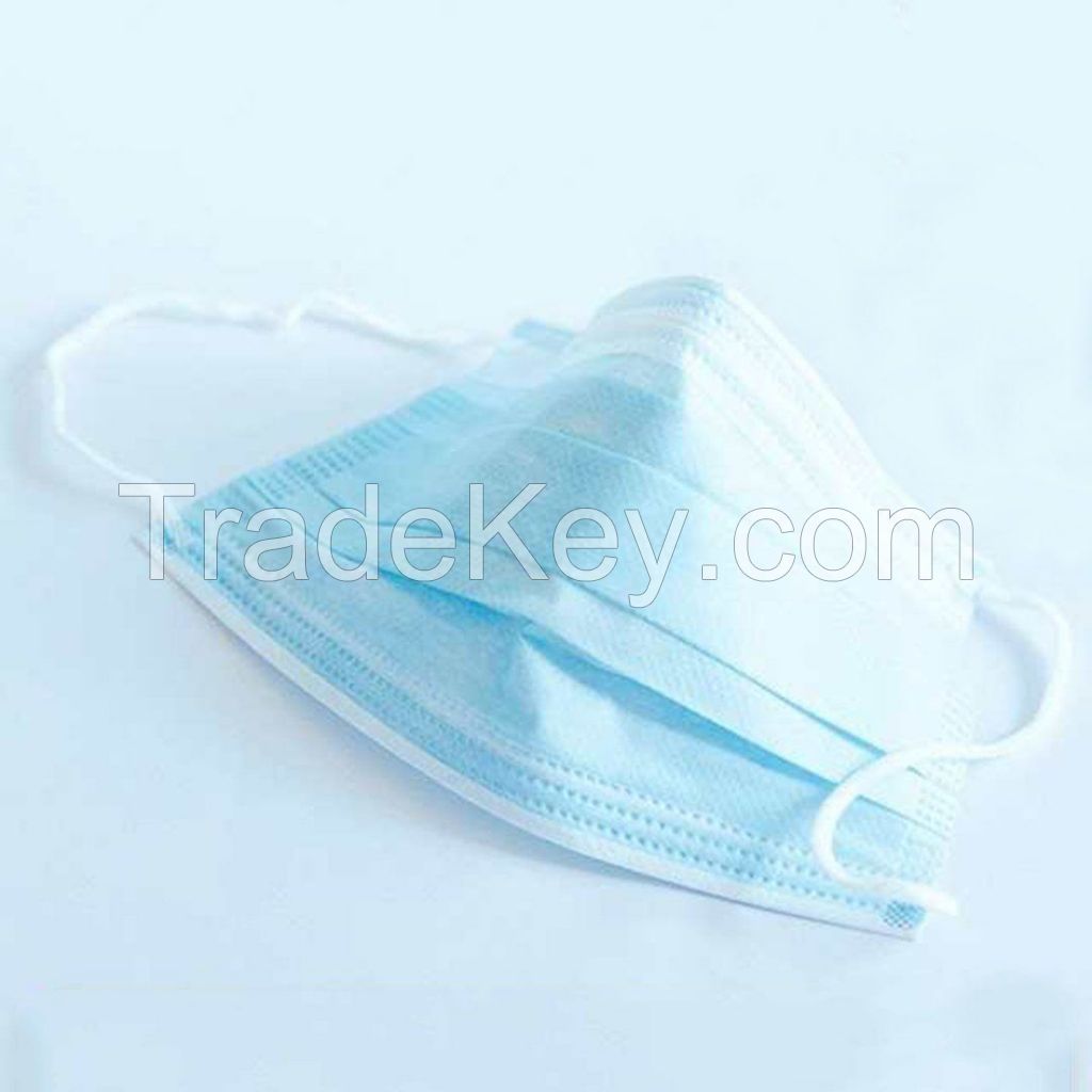 Best Quality CE certificated Non Woven 3 Ply Disposable Virus Protective Face Mask With Earloop