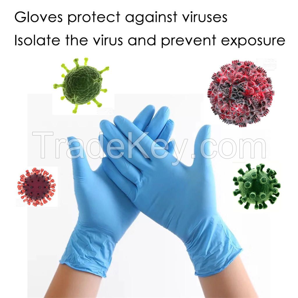 Disposable cheap medical nitrile gloves