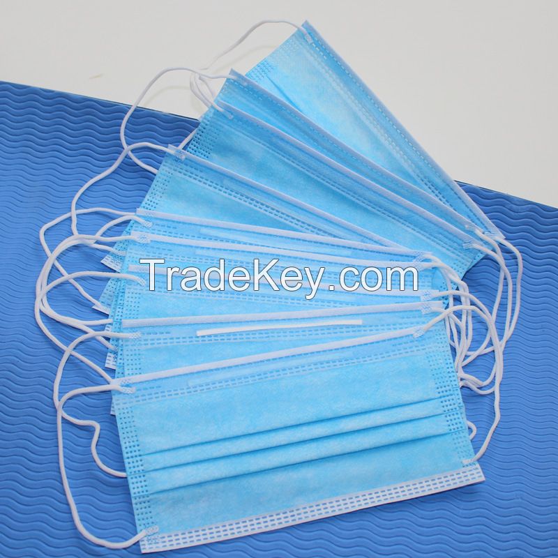 Non-woven Face Mask NIOSH Certificated N95 Approved Air Dust Mask / 3 Ply Ear Loop Surgical Face Mask For Sale