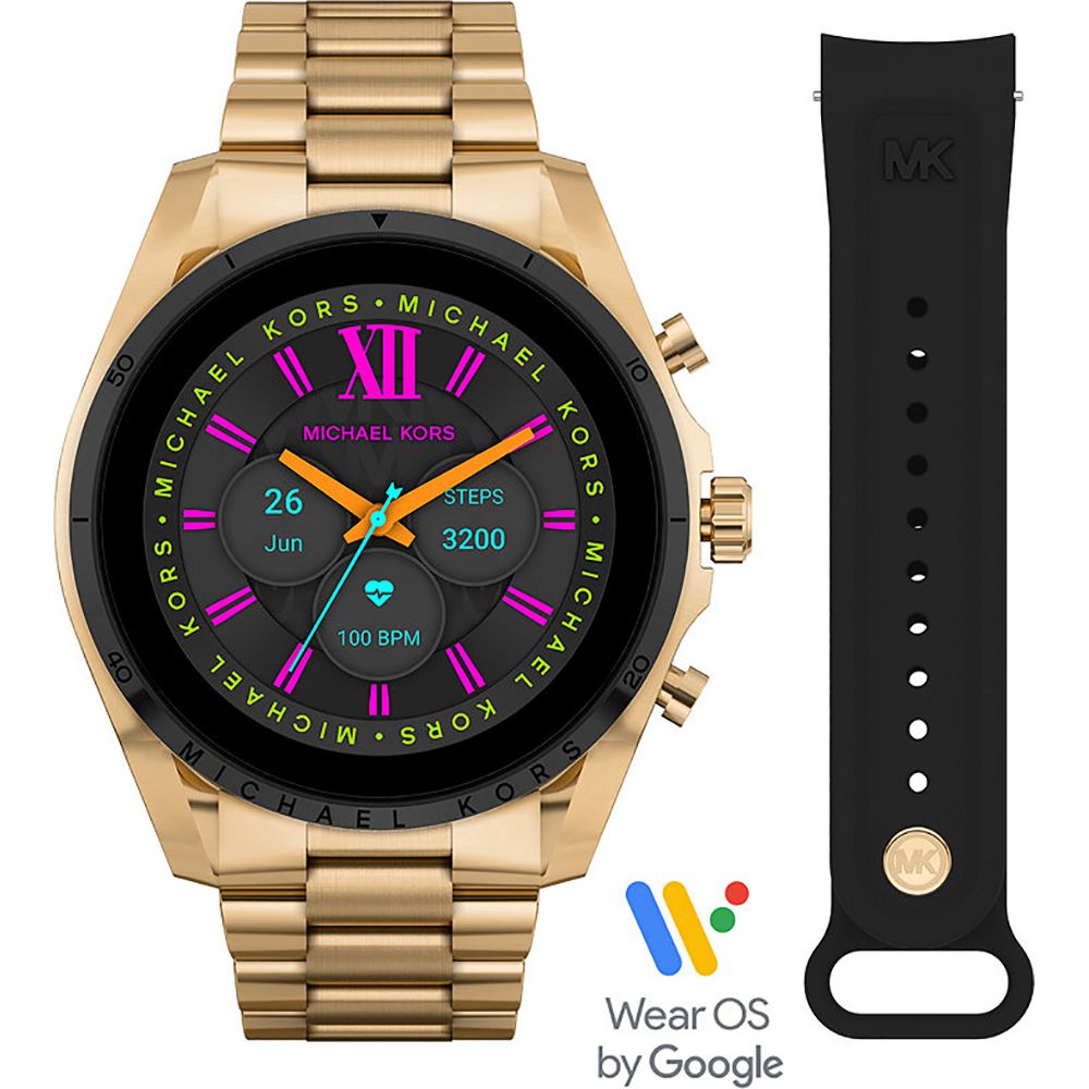 Gen 6 Bradshaw Gold-Tone Smartwatch and Silicone Strap Set /  MKT5138