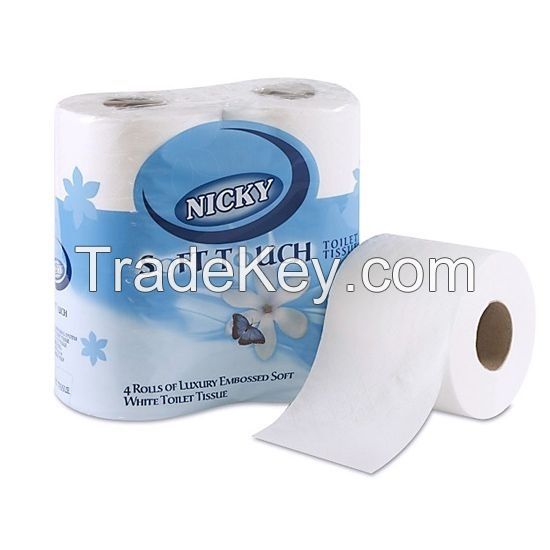 Wholesale Printed 3ply Standard Size Roll Custom Design Printed Cheap Toilet Tissue Paper Roll