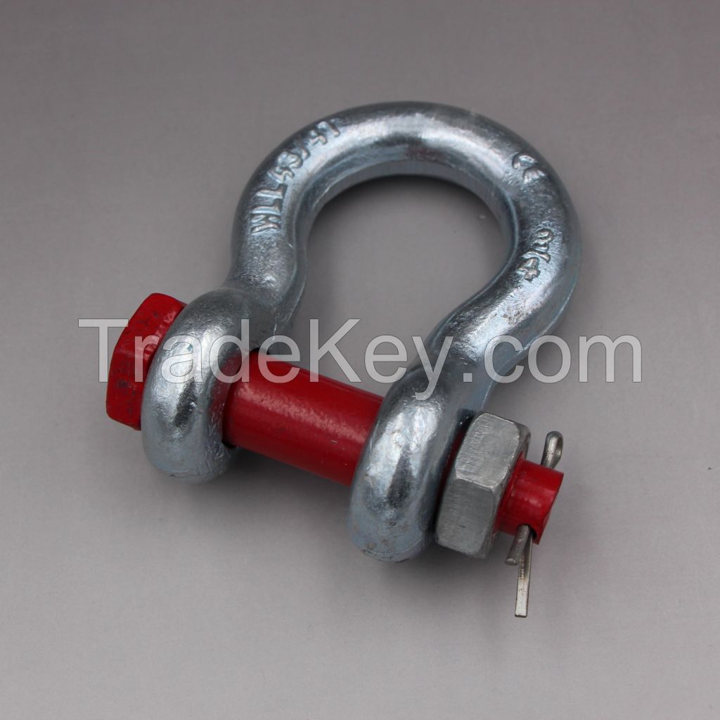 U. S. Type Forged Bolt Type Safety Anchor Shackle