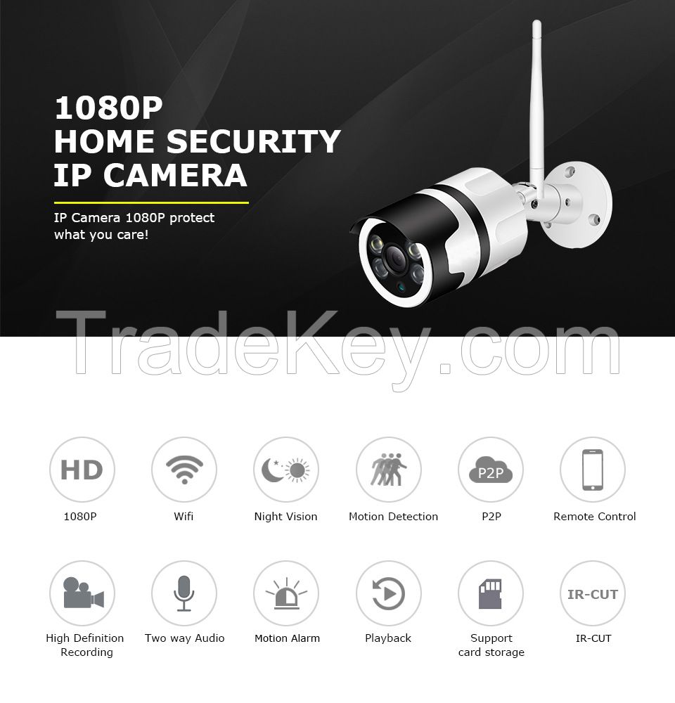 Outdoor Waterproof WIFI Night Vision Camera Two-way Audio