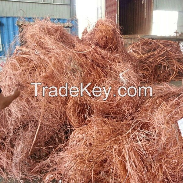 Copper Wire Scraps 99.99% purity