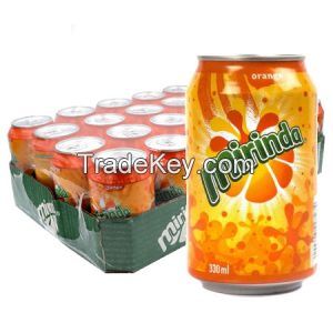 Mirinda Orange Drink Cans 24x330ml/Mirinda Carbonated Soft Drink 355ml x 24