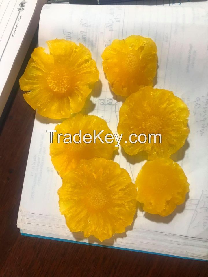 Premium Soft Dried Pineapple Snack From Vietnam supplier / Ms. Ashley +84 933396640