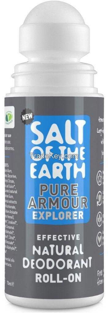 Salt of the Earth Pure Armour Explorer Roll-On Natural Deodorant 75ml