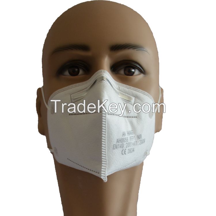 Wholesale En149 4ply Reusable PPE Fashion Dust Face Shield in Stock Non Woven Disposable KN95 Face Mask with CE FFP1