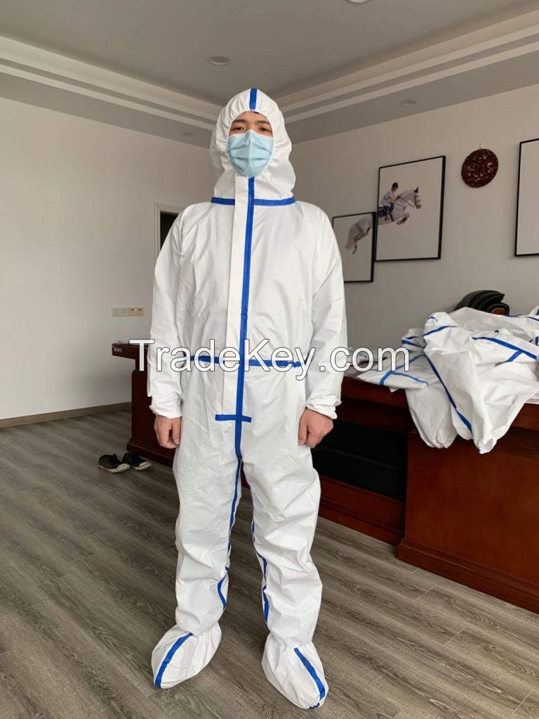 One-piece Disposable Protective Coverall Surgical Gown