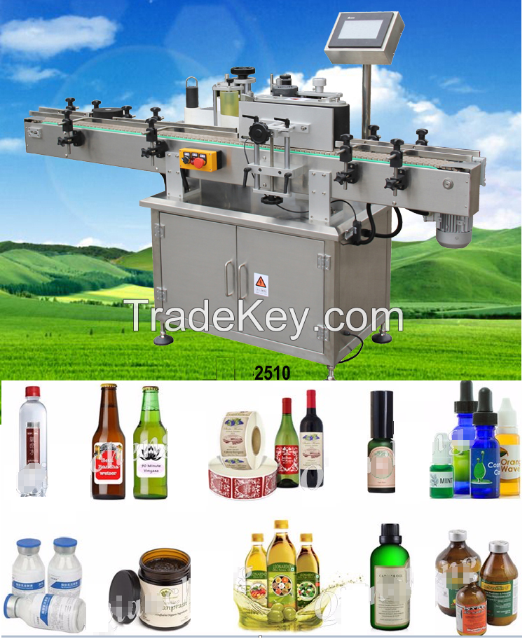 Vertical Round Bottle sticker Labeling Machine