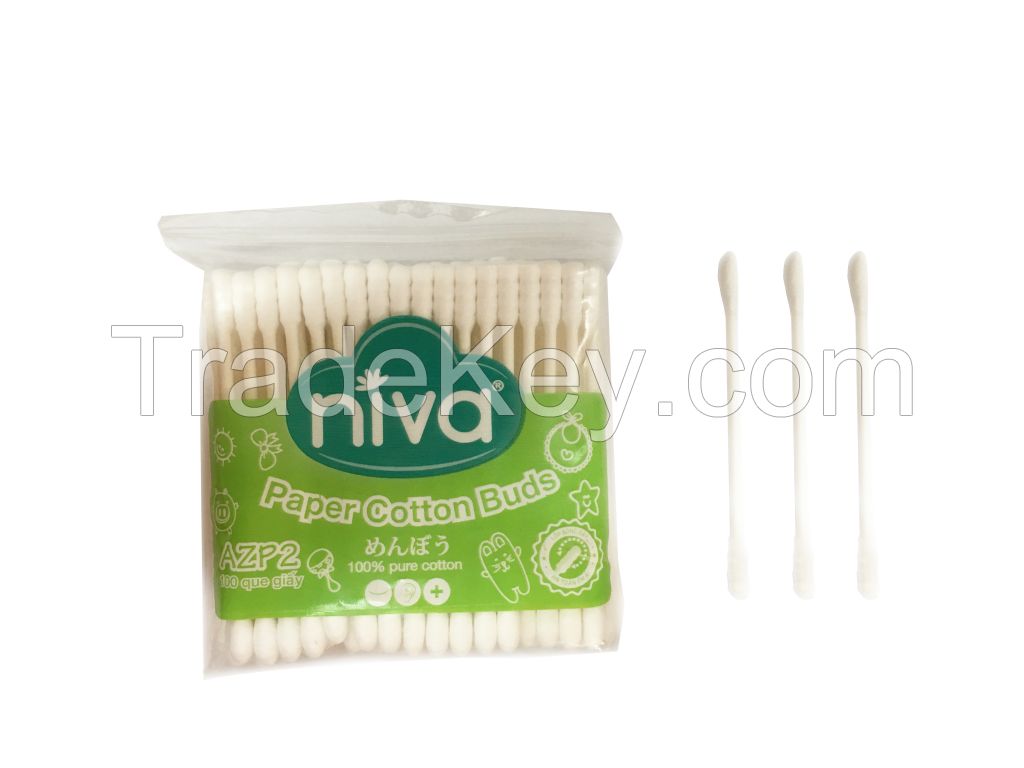 NIVA Cotton Swabs BZP1 + 1 Pack of NIVA Cotton Swabs AZ2