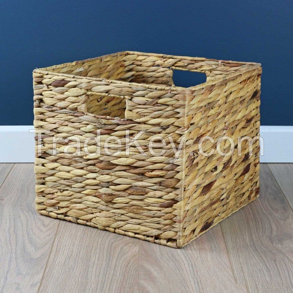 water hyacinth laundry basket storage