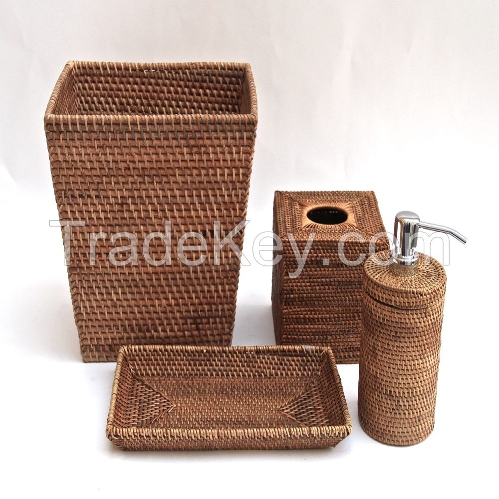 rattan tissue box kitchen decoration