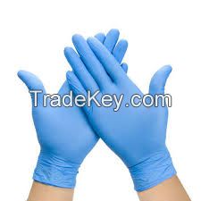 PRI Blue Examination Industrial Multi Use Disposable Powder Free Nitrile Gloves