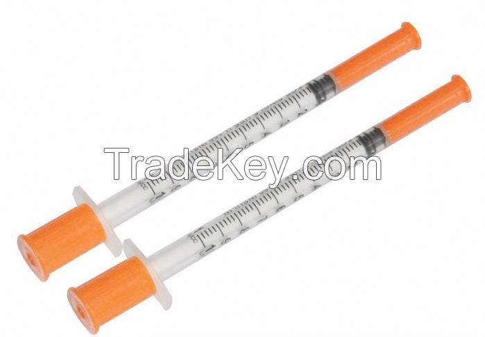 Disposable Ultra Sharp Needle Insulin Syringe u100 31g 0.5ml u40 Surgical Injection 1ml Syringe 29g Hypodermic with needle