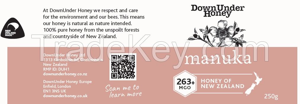 Manuka Honey New Zealand MGO 250