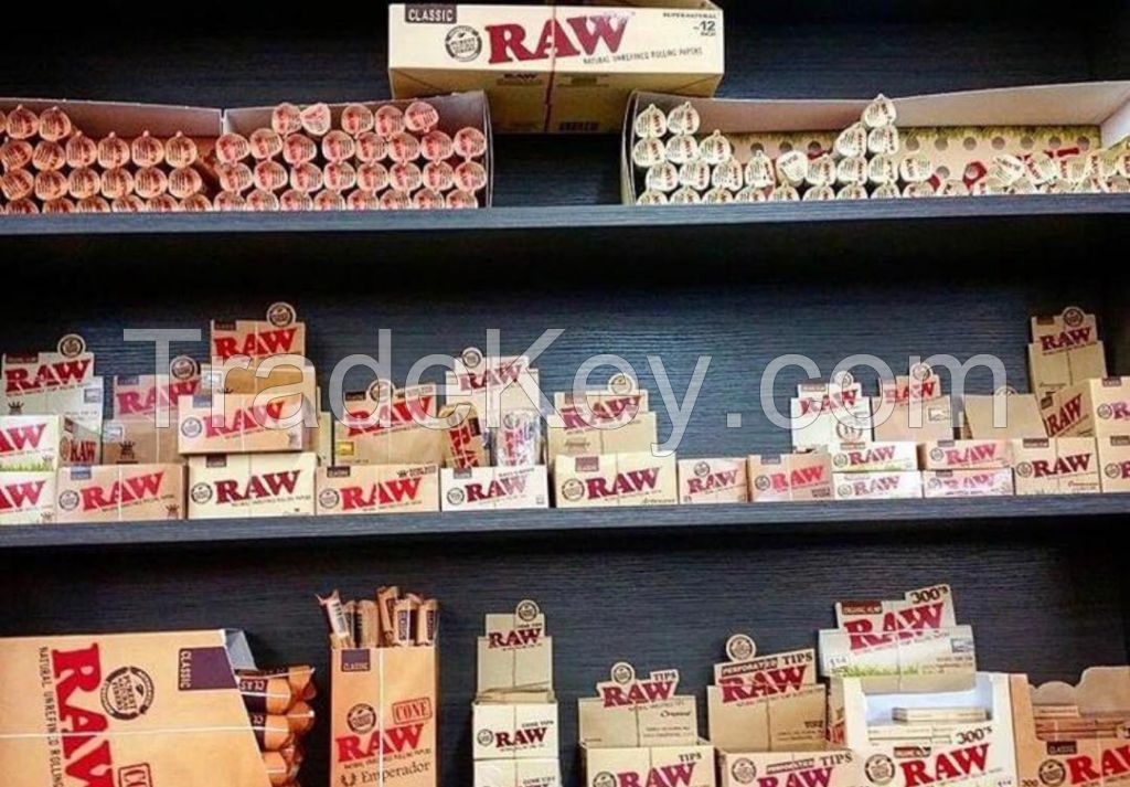 King size 1/4 classic raw, rizla, big Bambu, rolling and smoking papers factory price