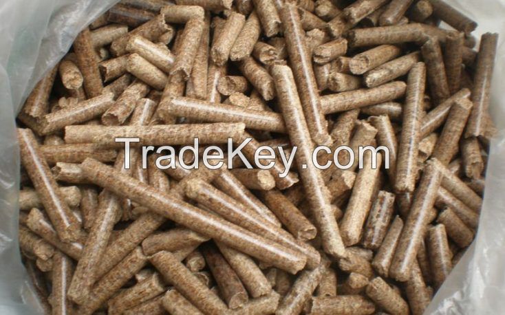 Wood pellets White Pine, Spruce Pelletes, Peeled Crust 6mm to 8mm