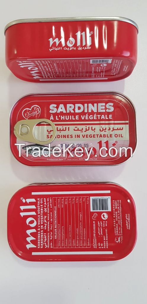 Canned sardines