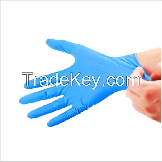 Nitrile Industrial Glove, Powder Free, Disposable, 8 mil Thickness, Medium, Blue