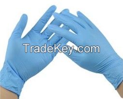 Blue Nitrile medical Gloves , Powder-free