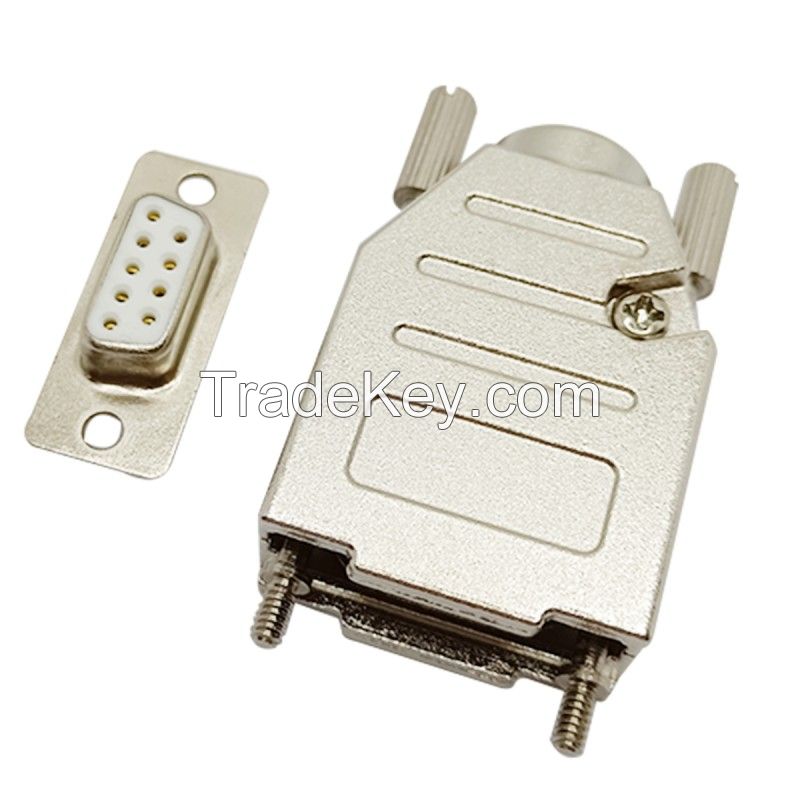 D-Sub 9 Way/Pin backshells  vga connector housing 9 pin 15 pin vga adapter