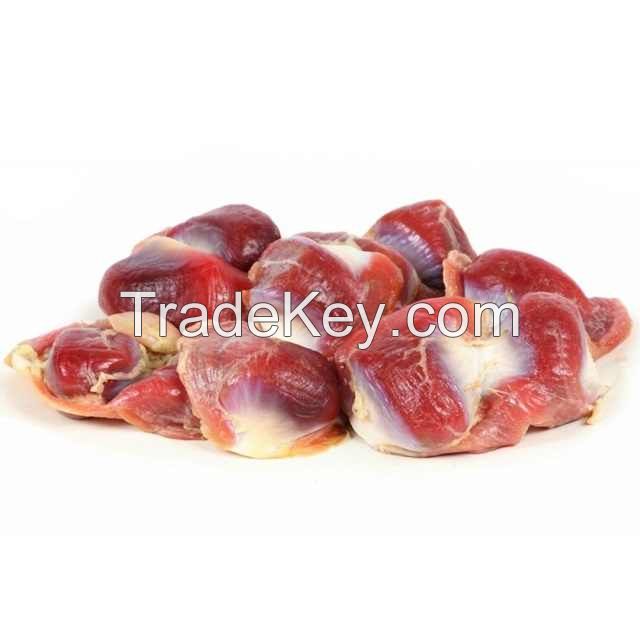 Frozen duck gizzards and hearts