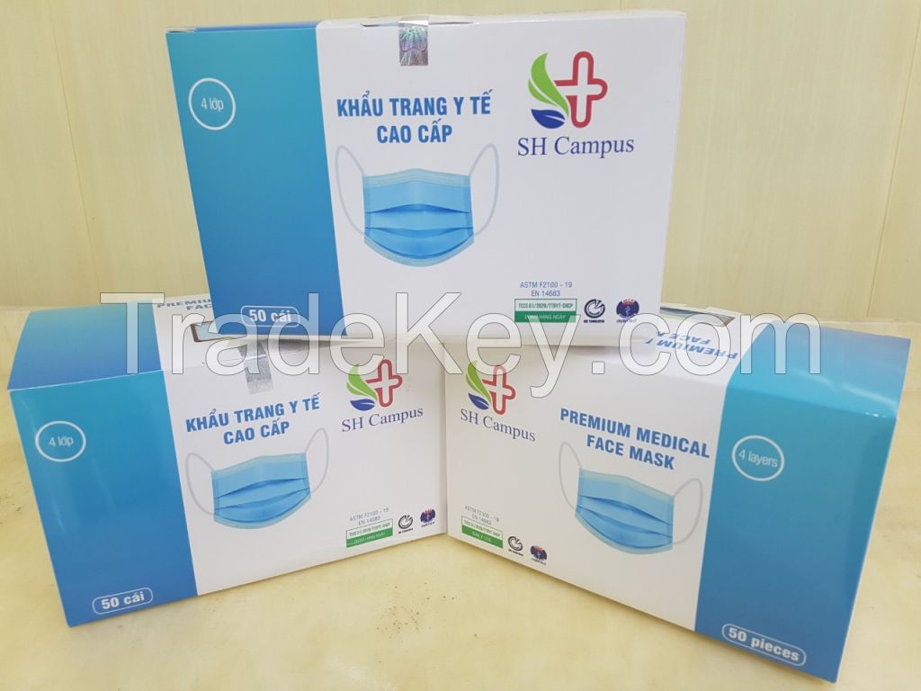 [IN-STOCK] Premium Disposable Antibacterial Medical Face Mask With Earloop