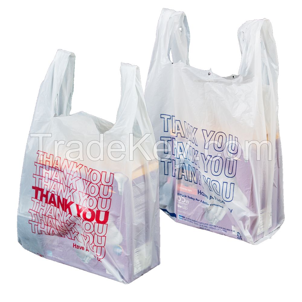 Custom t-shirt bag for supermarket made in Vietnam with super cheap price