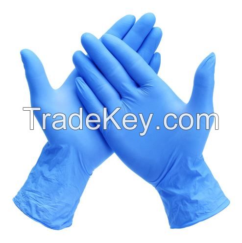 Disposable Medical Powder Free Household Examination Blue Nitrile