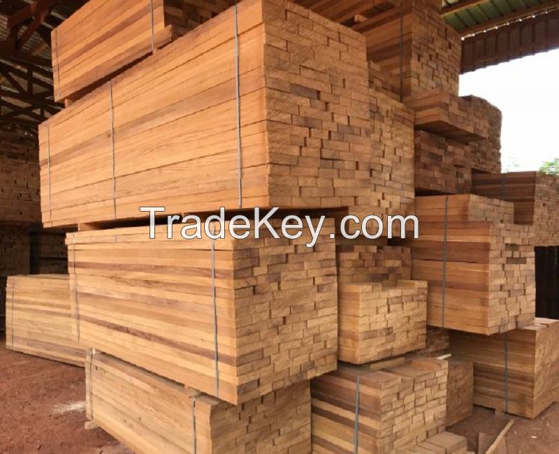 Iroko Wood Logs, Beams, Slats and Sawn Timber